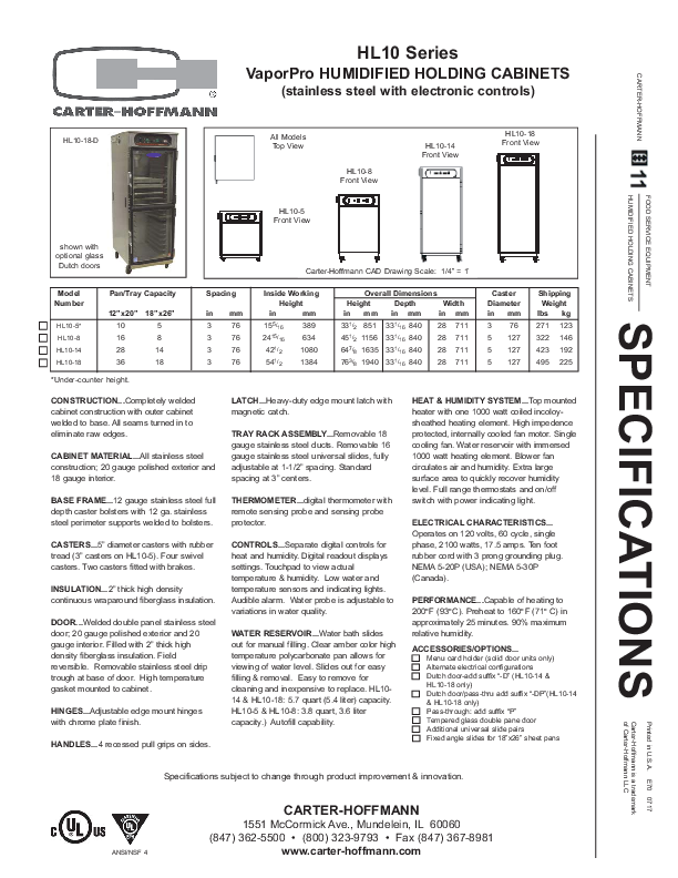 Cutsheet