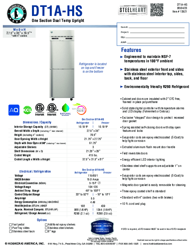 Cutsheet