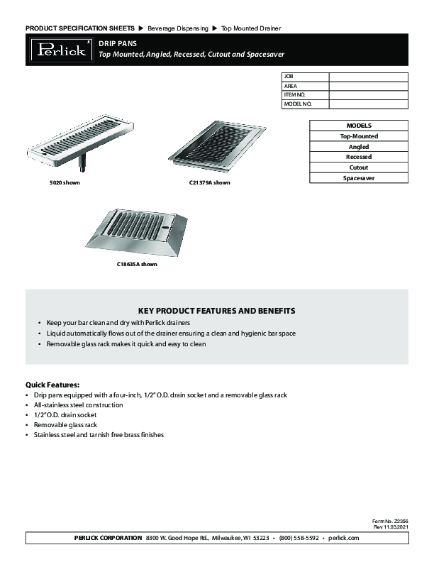 Cutsheet