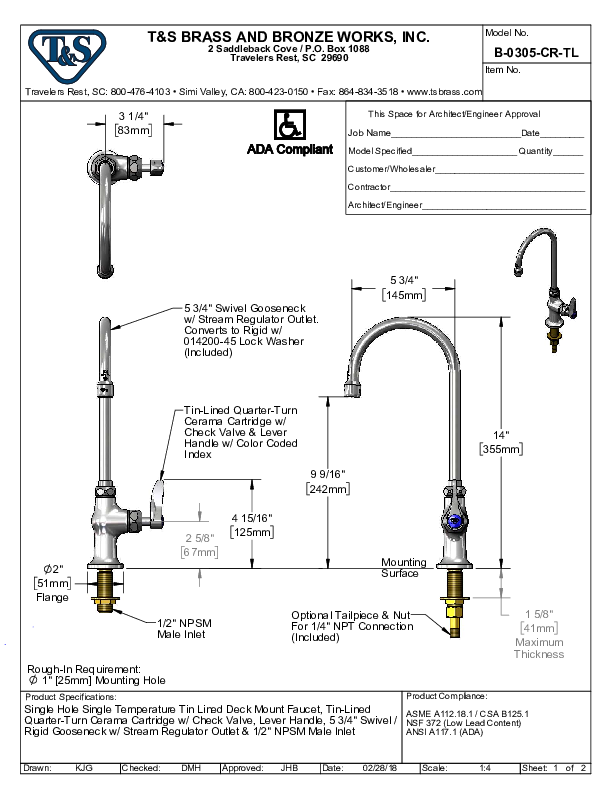 Cutsheet