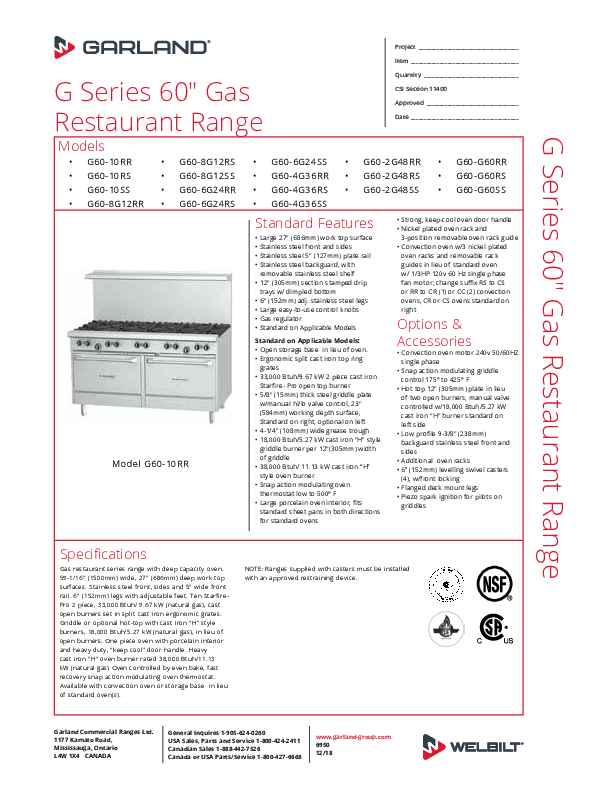 Cutsheet