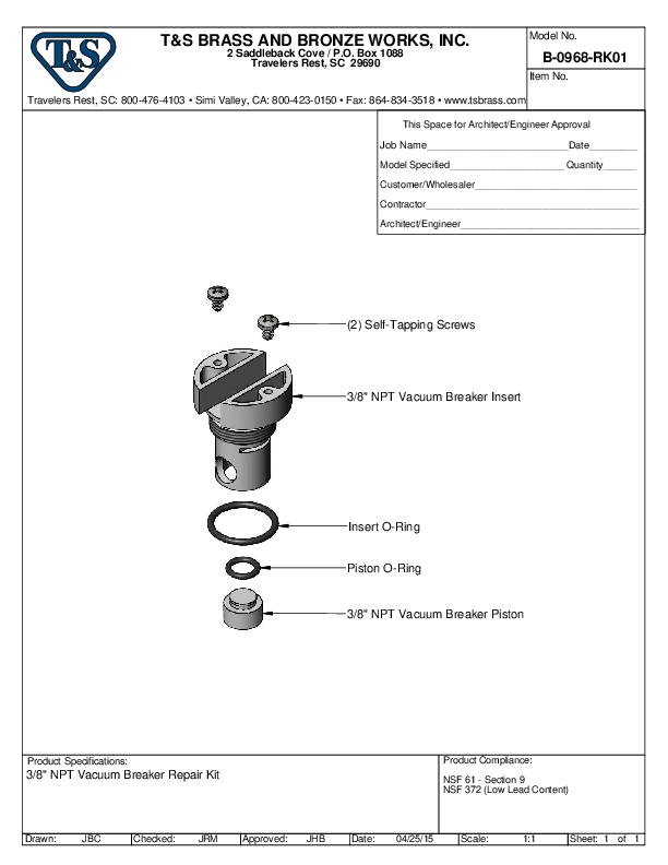 Cutsheet