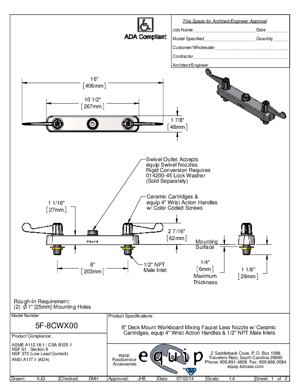 Cutsheet