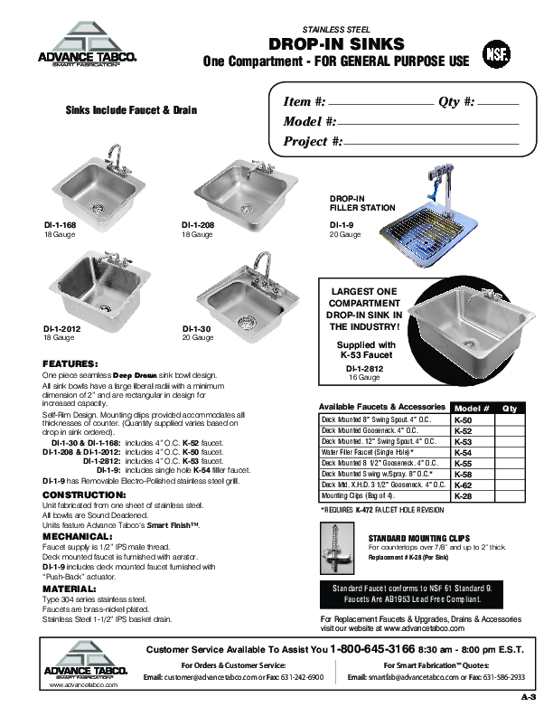 Cutsheet