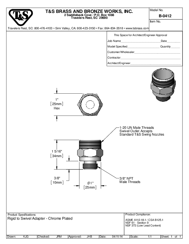 Cutsheet