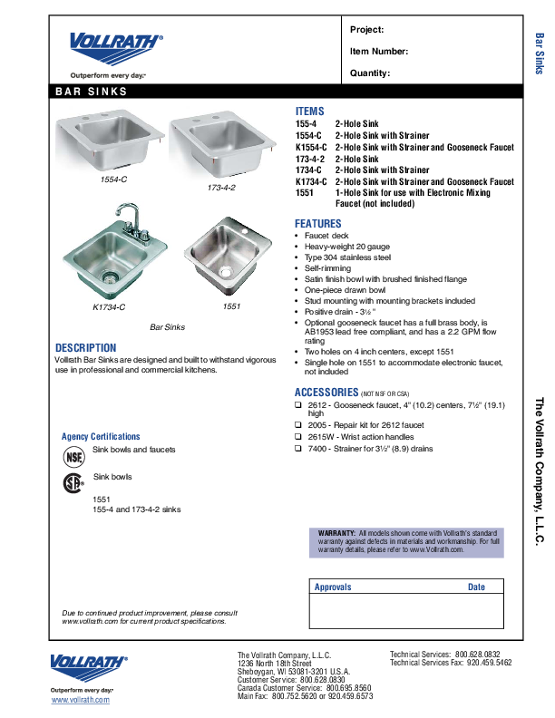 Cutsheet