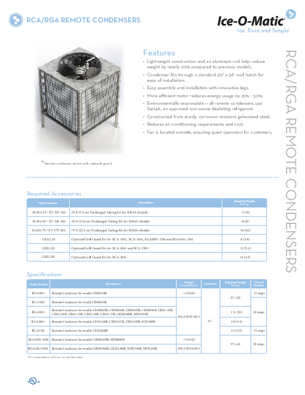 Cutsheet