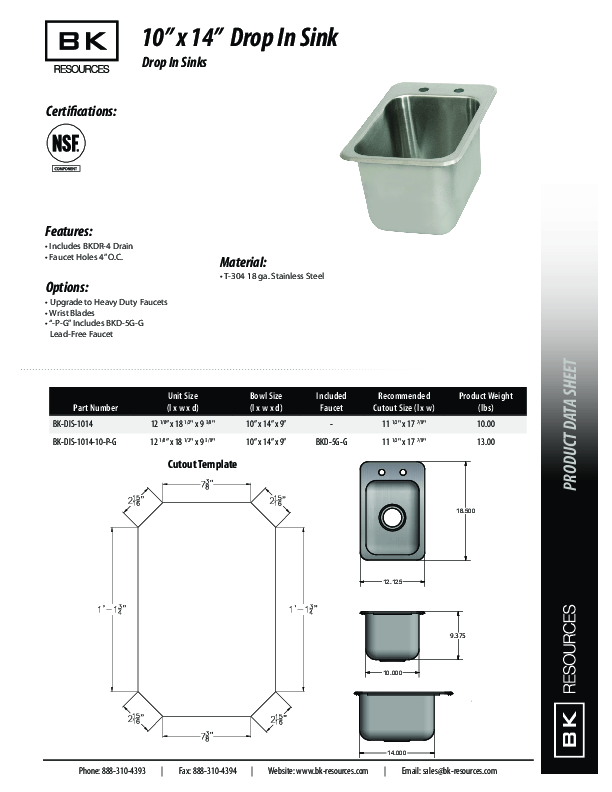 Cutsheet