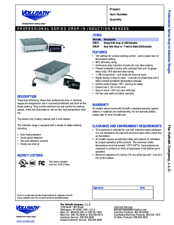 Cutsheet