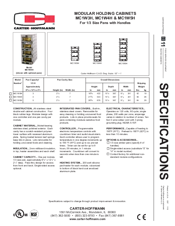 Cutsheet