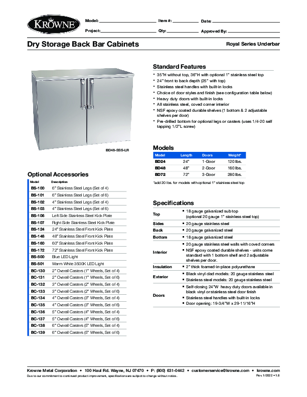 Cutsheet