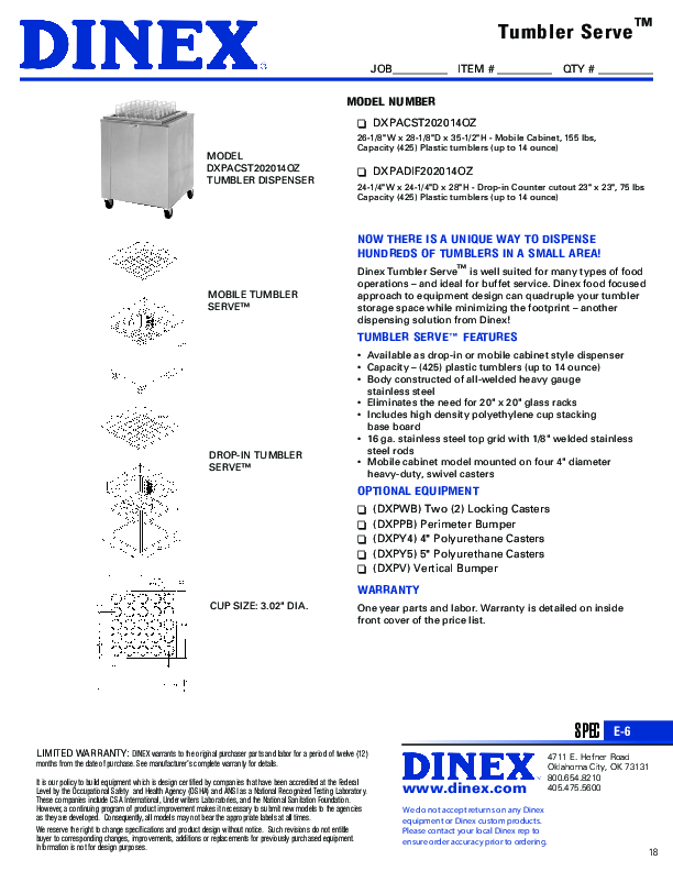 Cutsheet