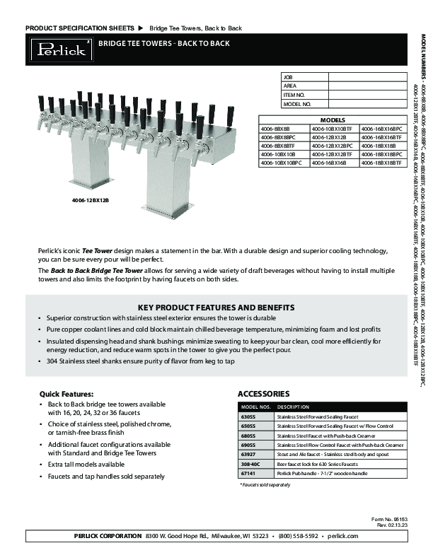 Cutsheet