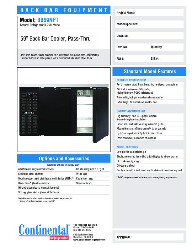 Cutsheet