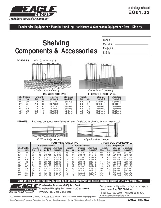 Cutsheet