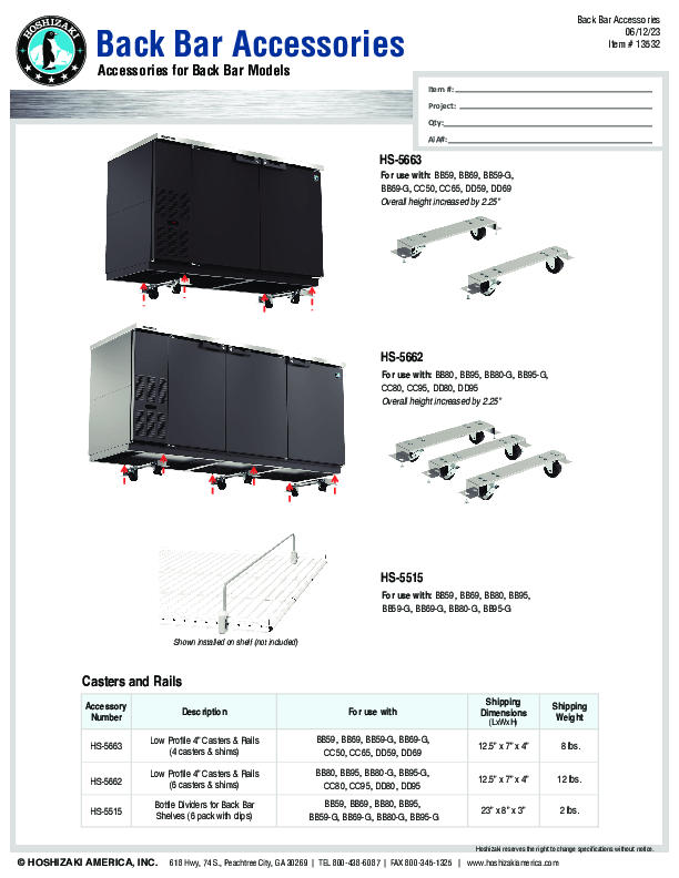 Cutsheet