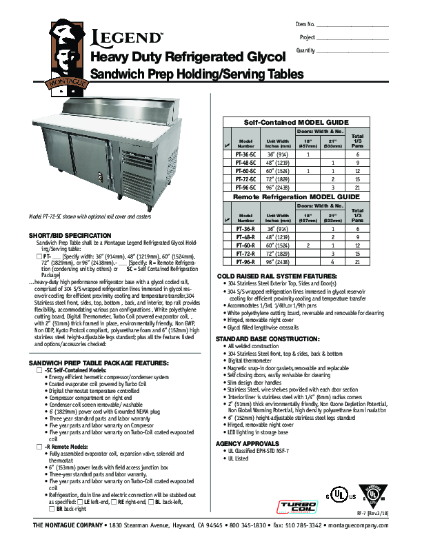 Cutsheet