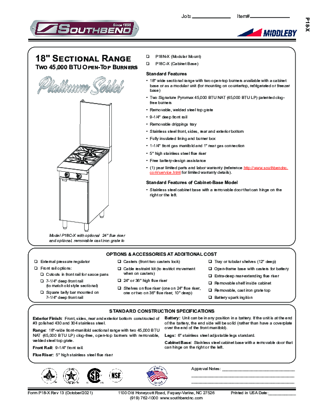 Cutsheet