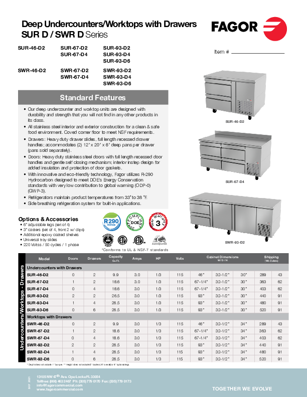 Cutsheet