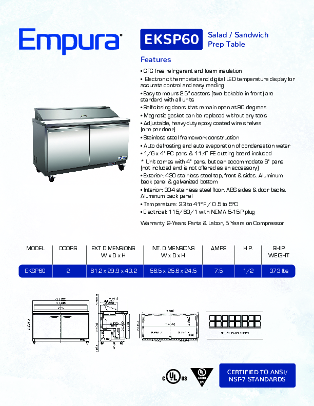 Cutsheet