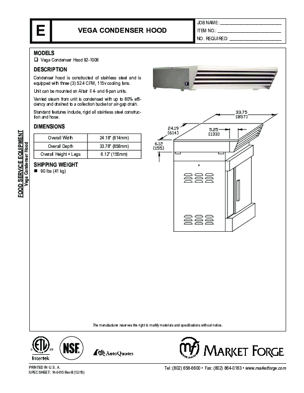 Cutsheet