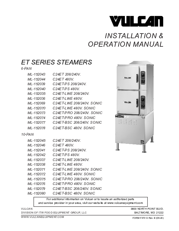 Installation & Operation