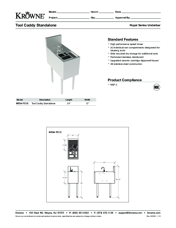 Cutsheet