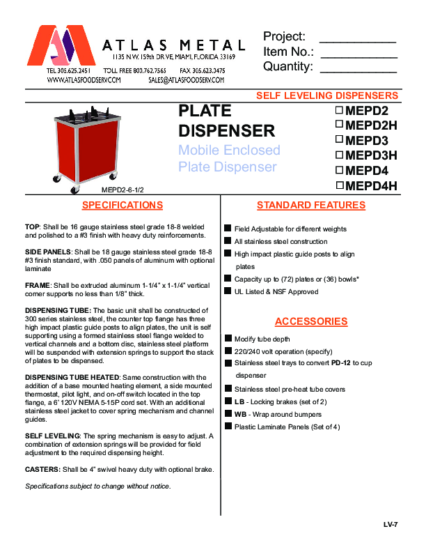 Cutsheet