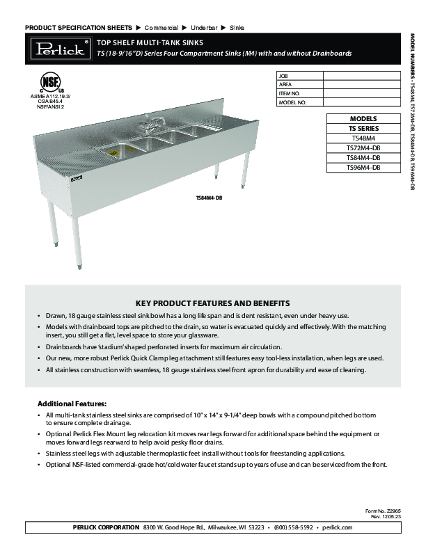 Cutsheet