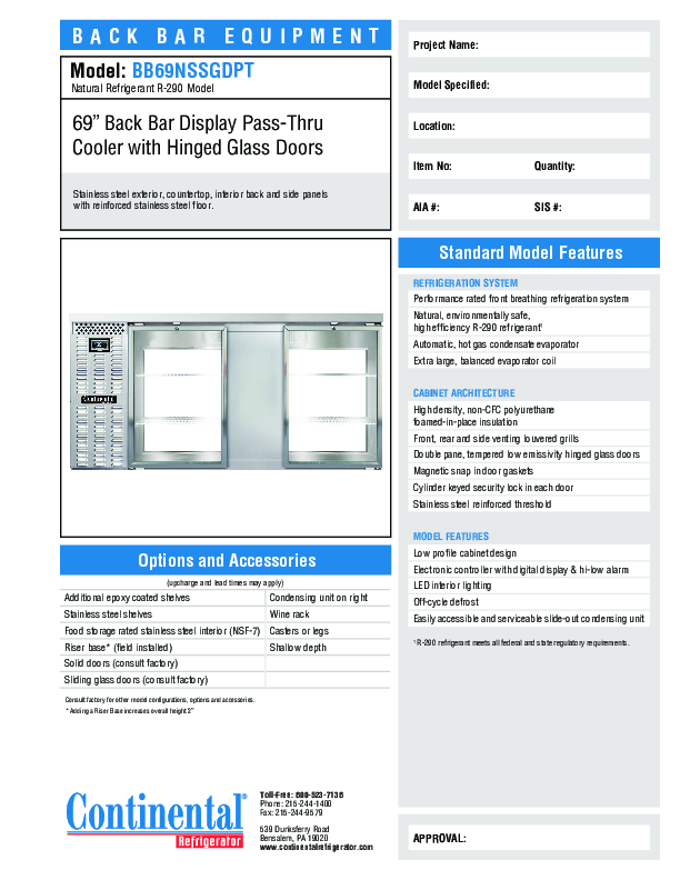 Cutsheet