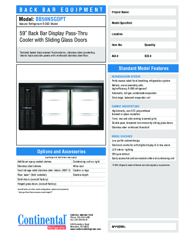 Cutsheet