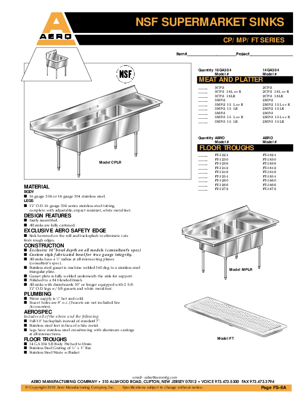 Cutsheet