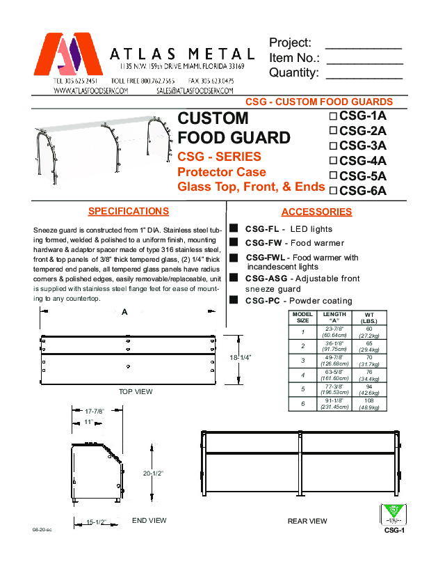 Cutsheet