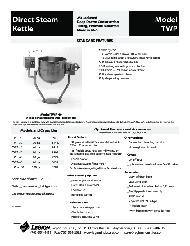 Cutsheet