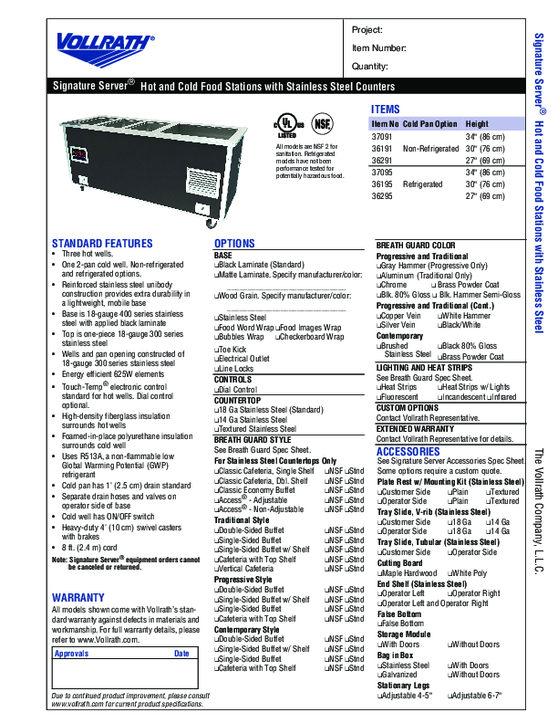 Cutsheet