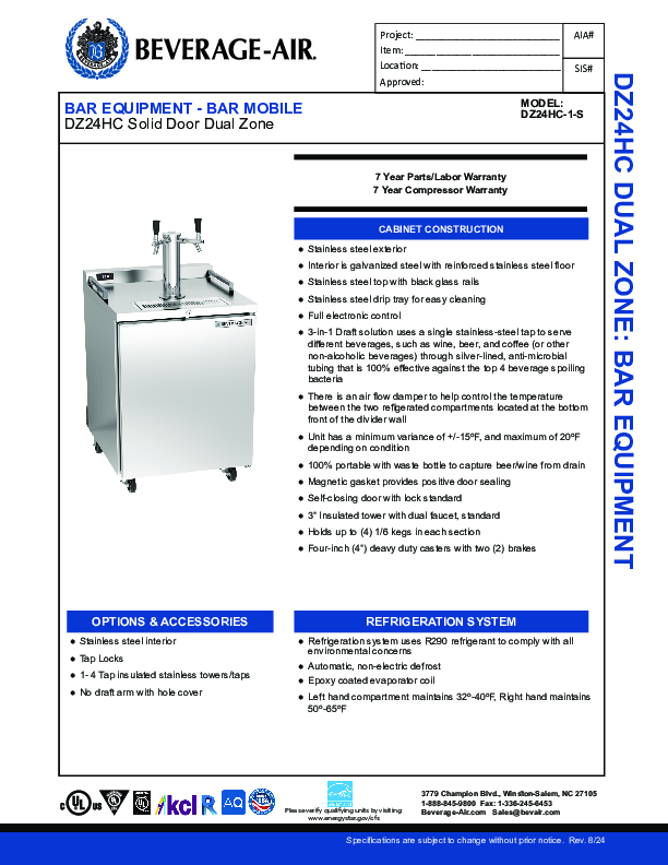 Cutsheet