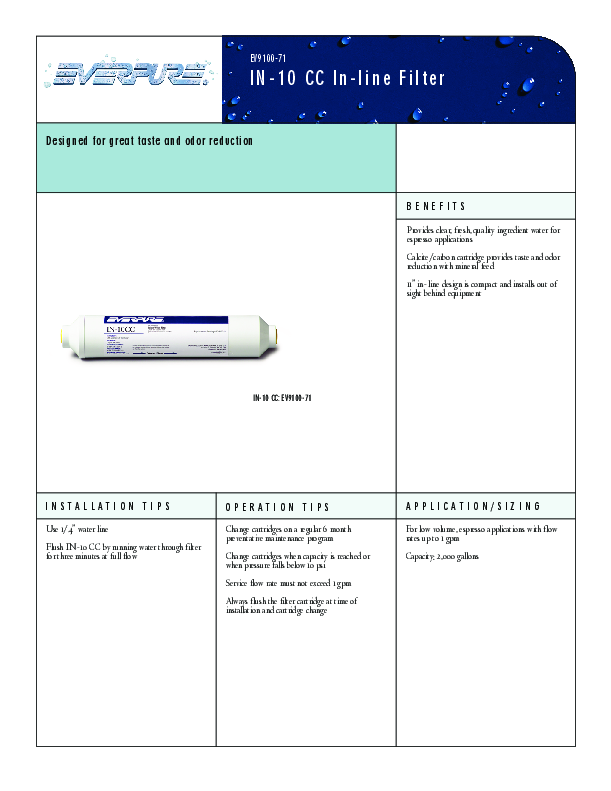 Cutsheet