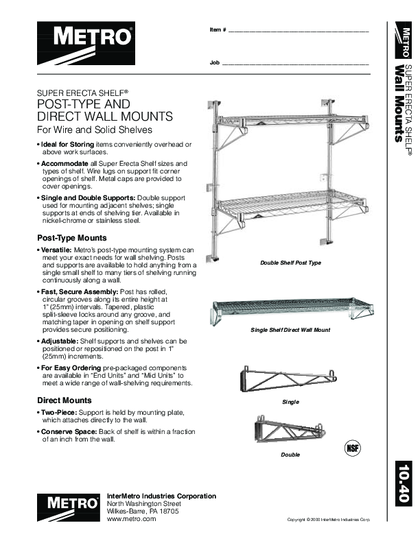 Cutsheet