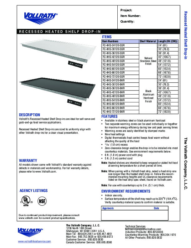 Cutsheet