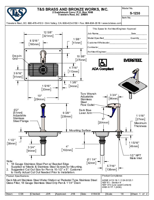 Cutsheet