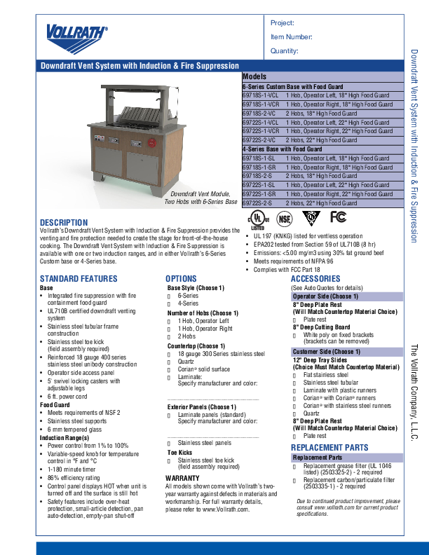 Cutsheet