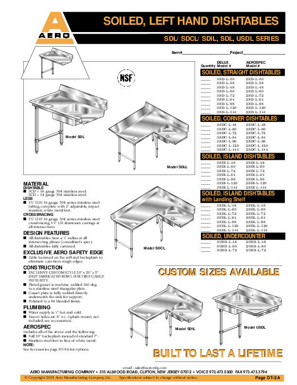 Cutsheet