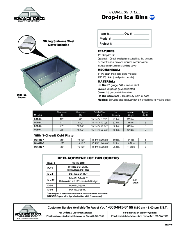 Cutsheet