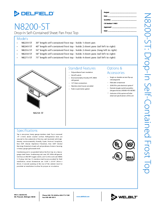 Cutsheet