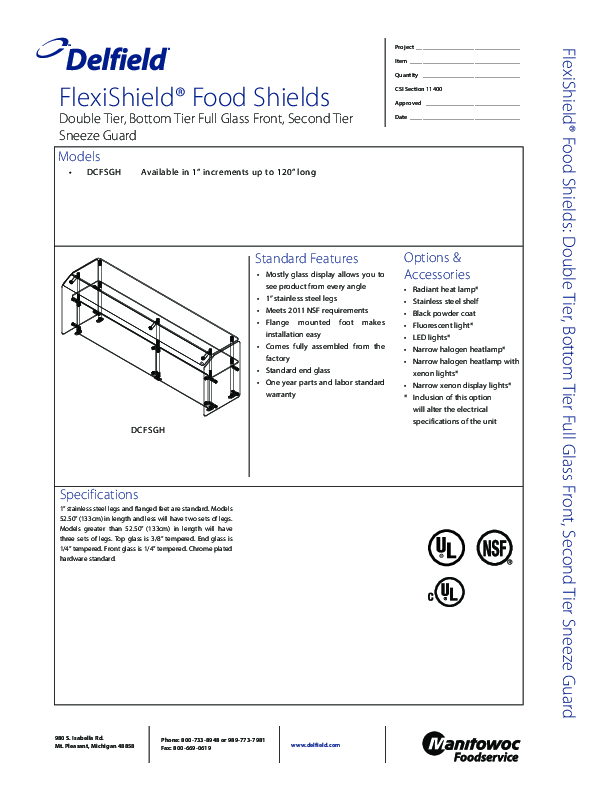 Cutsheet