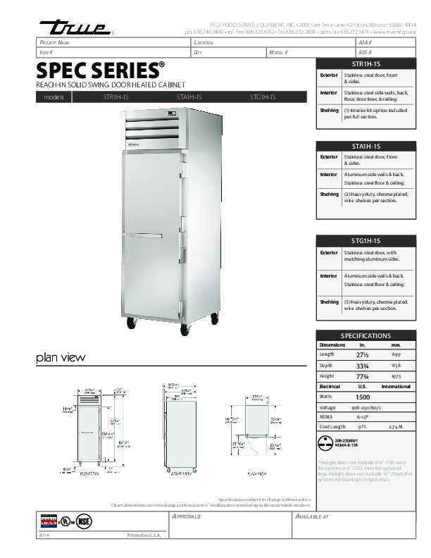 Cutsheet