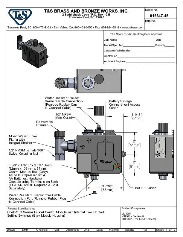 Cutsheet