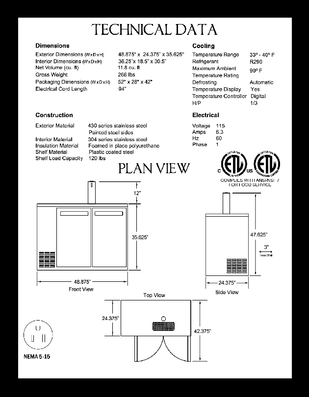 Cutsheet