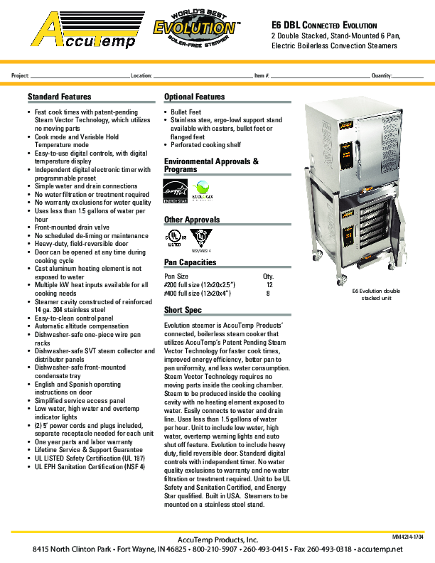 Cutsheet