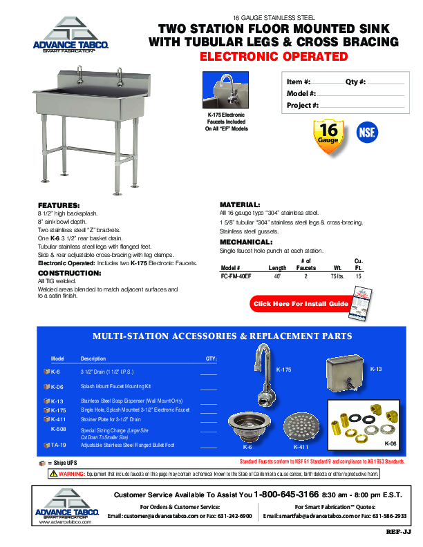 Cutsheet